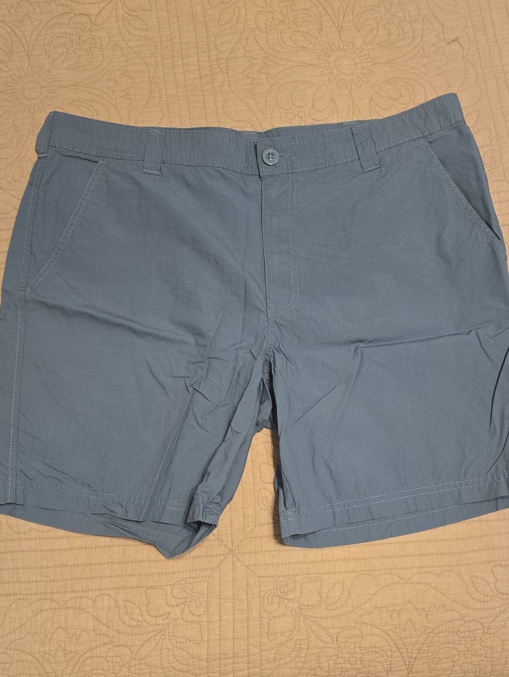Columbia Men's Washed Out Chino Shorts Blue 38W 8L Excellent Condition
